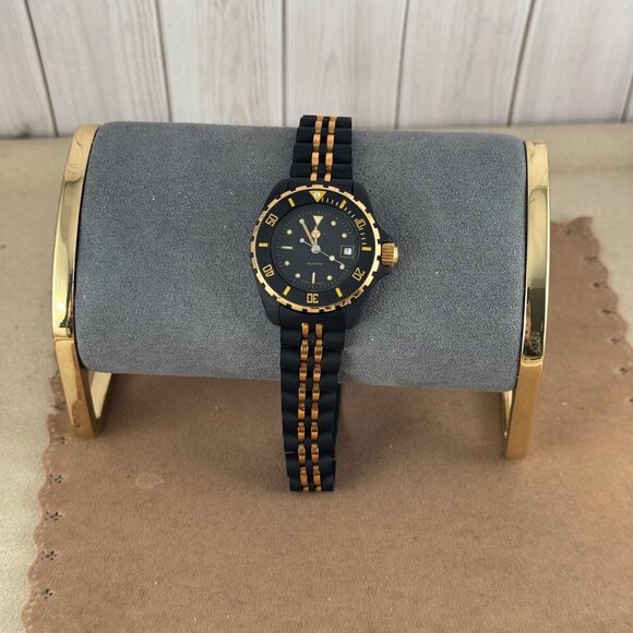 Vintage Tourneau Swiss Designed Dive Watch 20ATM 660 Watch Gold and Black - Picture 7 of 12